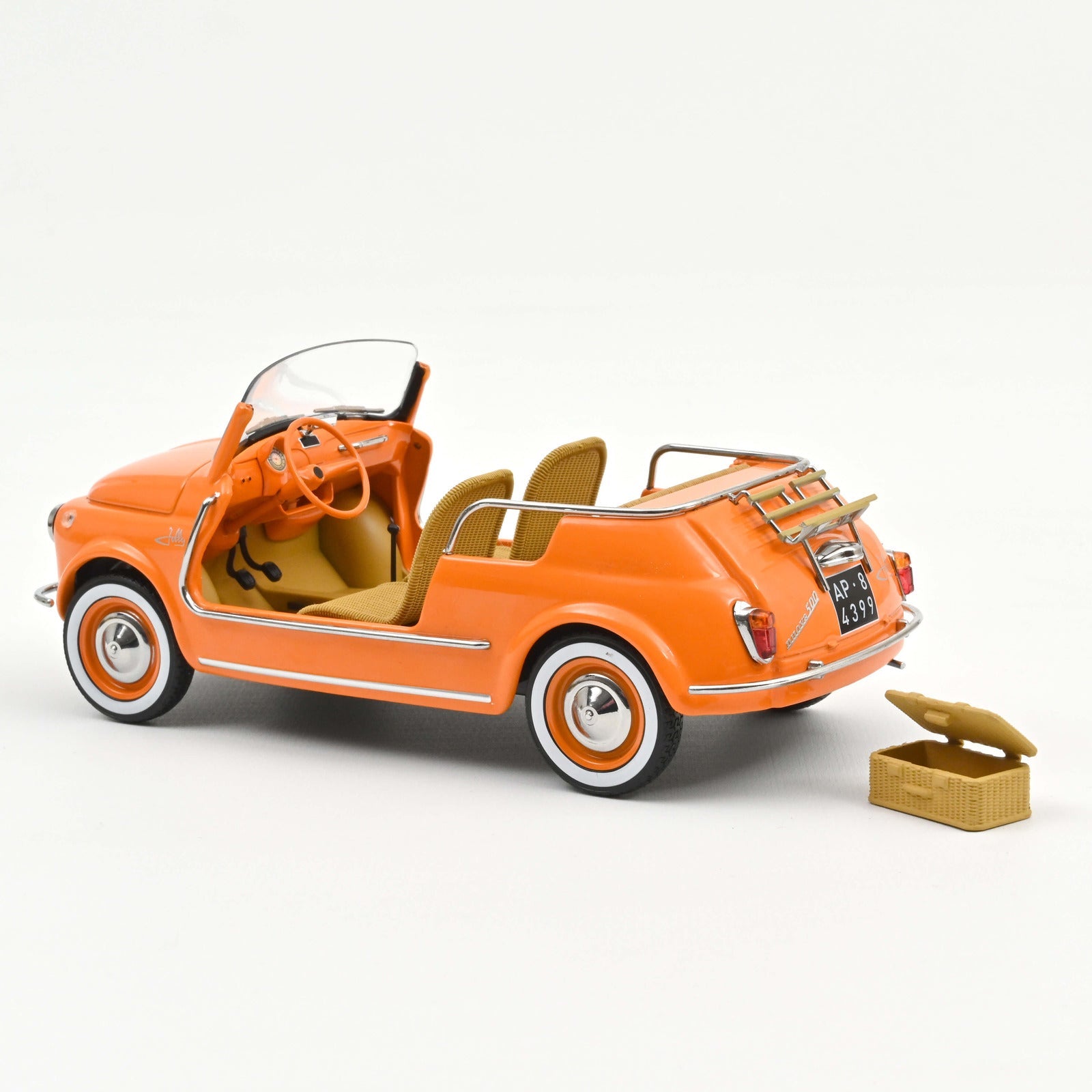Norev Fiat 500 Jolly 1965 Orange 1:18 Modell