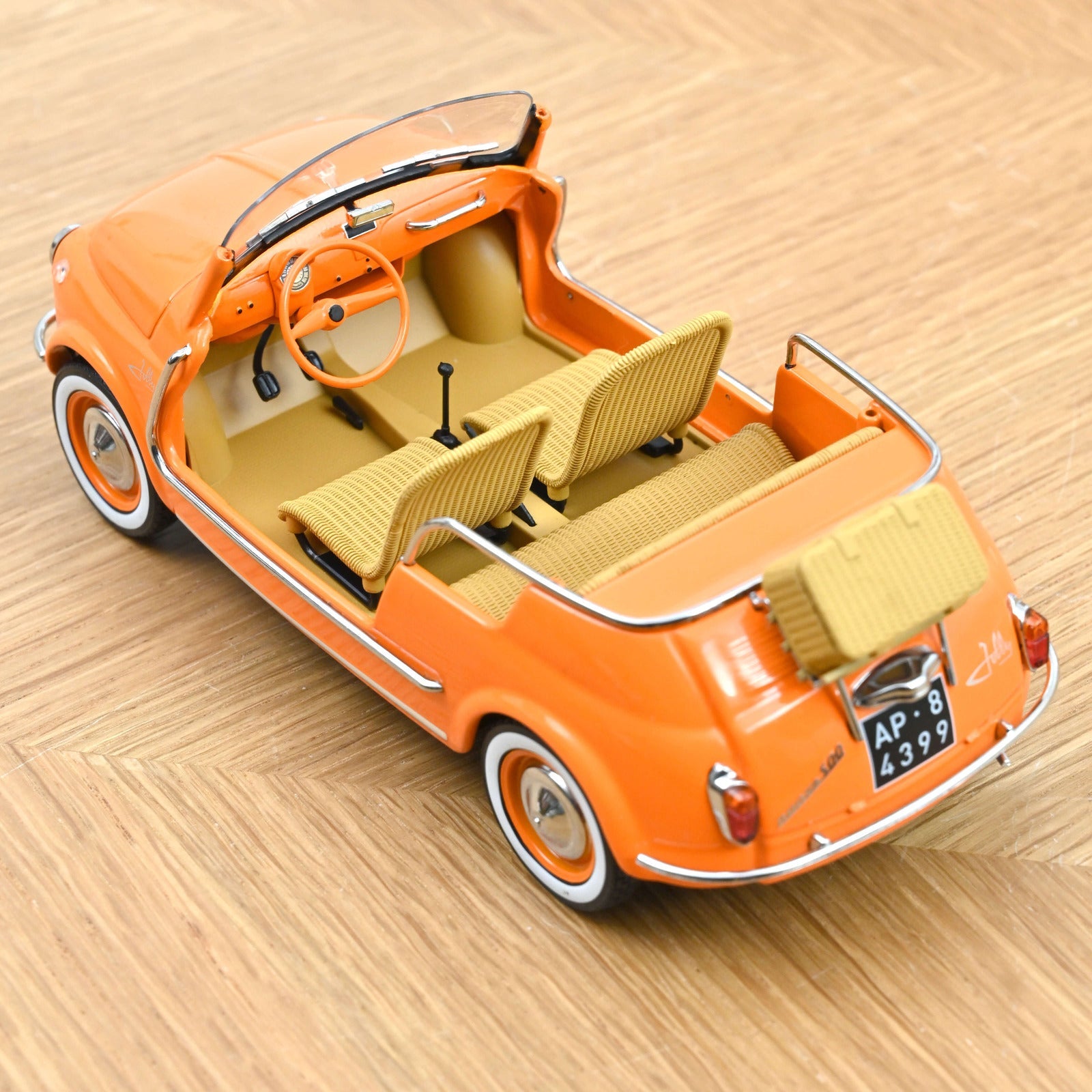 Norev Fiat 500 Jolly 1965 Orange 1:18 Modell