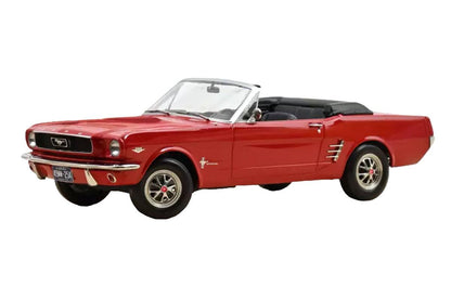 Norev Ford Mustang Convertible 1966 Signal Flare Red 1:18 Modell - Artexio