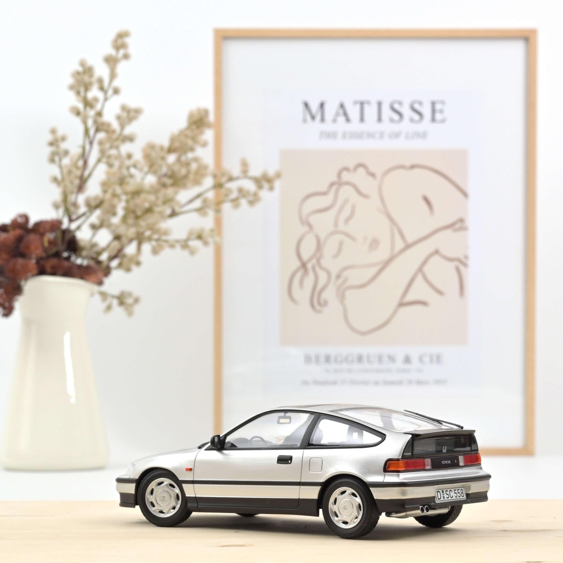 Norev Honda CRX 1990 Silver 1:18 Modell - Artexio