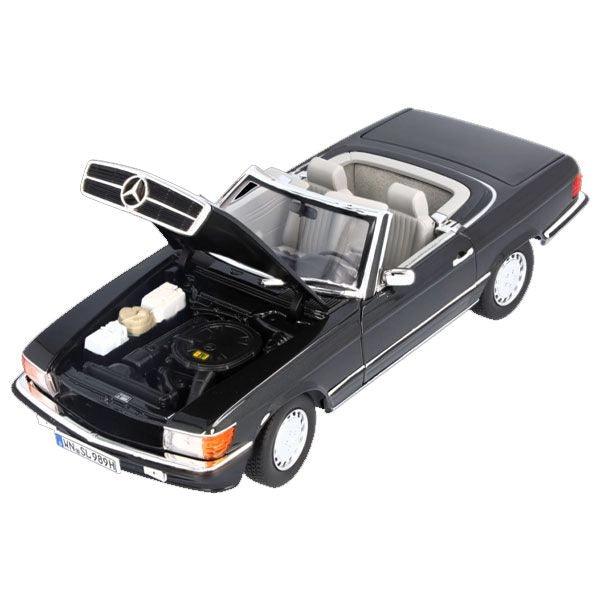 Norev Mercedes - Benz 300 SL R107 (1985 - 1989) Blue/Black 1:18 Modell - Artexio