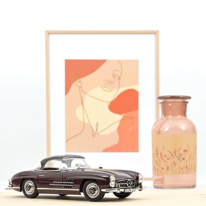 Norev Mercedes - Benz 300 SL Roadster 1957 - Red 1:18 Modell - Artexio