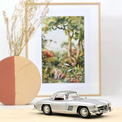 Norev Mercedes - Benz 300 SL Roadster 1957 - Silver 1:18 Modell - Artexio