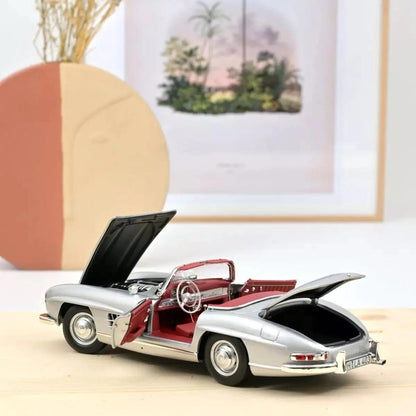 Norev Mercedes - Benz 300 SL Roadster 1957 - Silver 1:18 Modell - Artexio