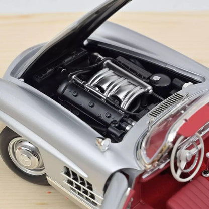 Norev Mercedes - Benz 300 SL Roadster 1957 - Silver 1:18 Modell - Artexio