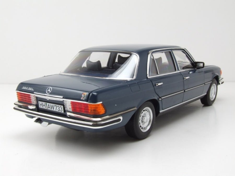 Norev Mercedes - Benz 350 SEL 1979 Hansa Blue 1:18 Modell