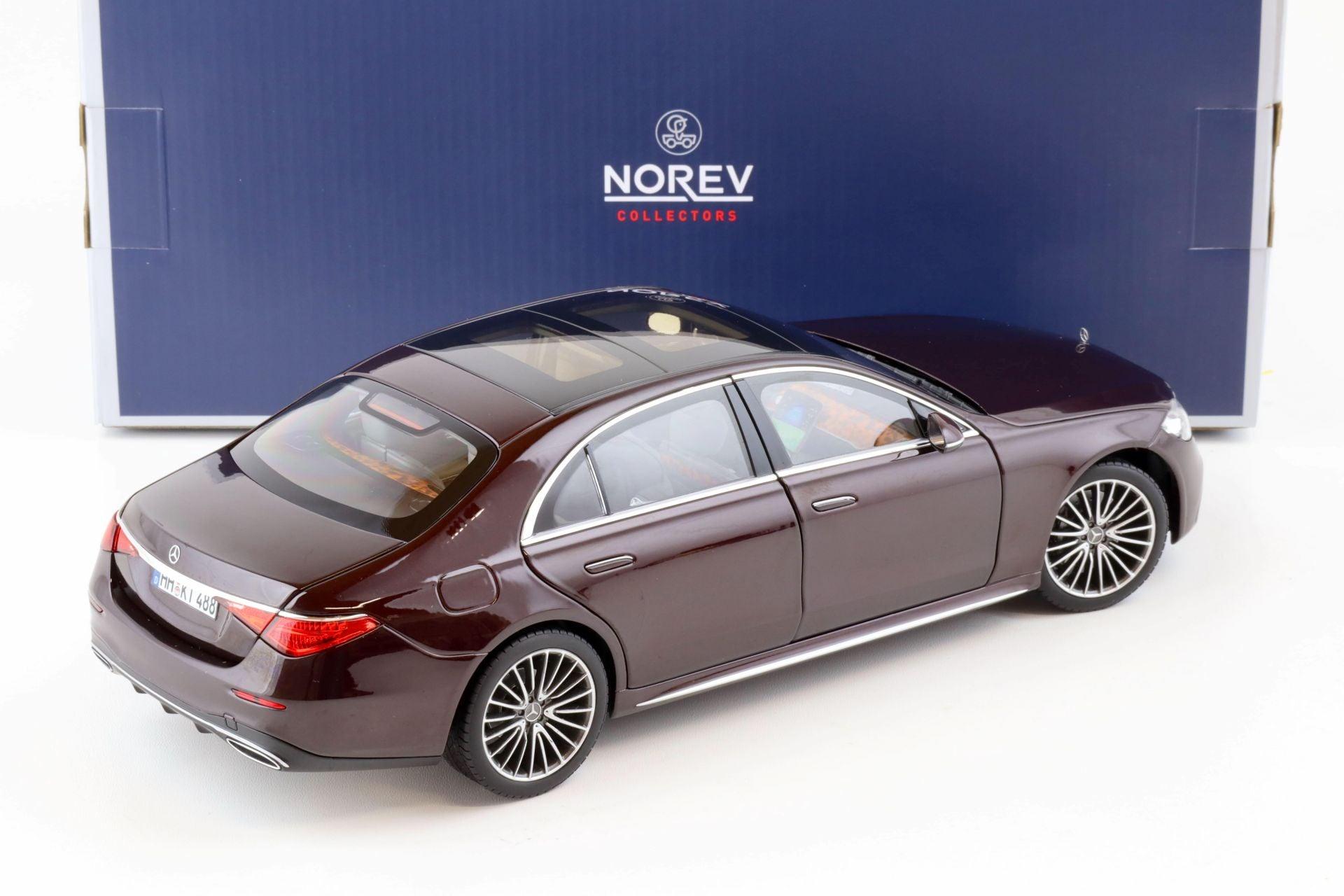 Norev Mercedes - Benz S - Class AMG - Line 2021 - Red Metallic 1:18 Modell - Artexio