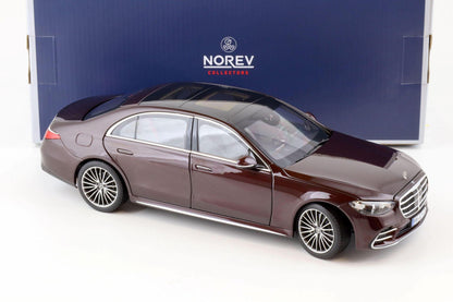 Norev Mercedes - Benz S - Class AMG - Line 2021 - Red Metallic 1:18 Modell - Artexio