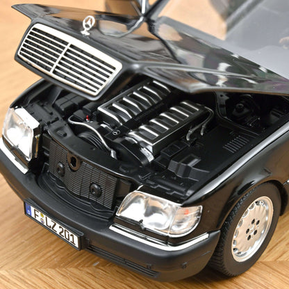 Norev Mercedes - Benz S600 1997 Obsidian Black Metallic 1:18 Modell