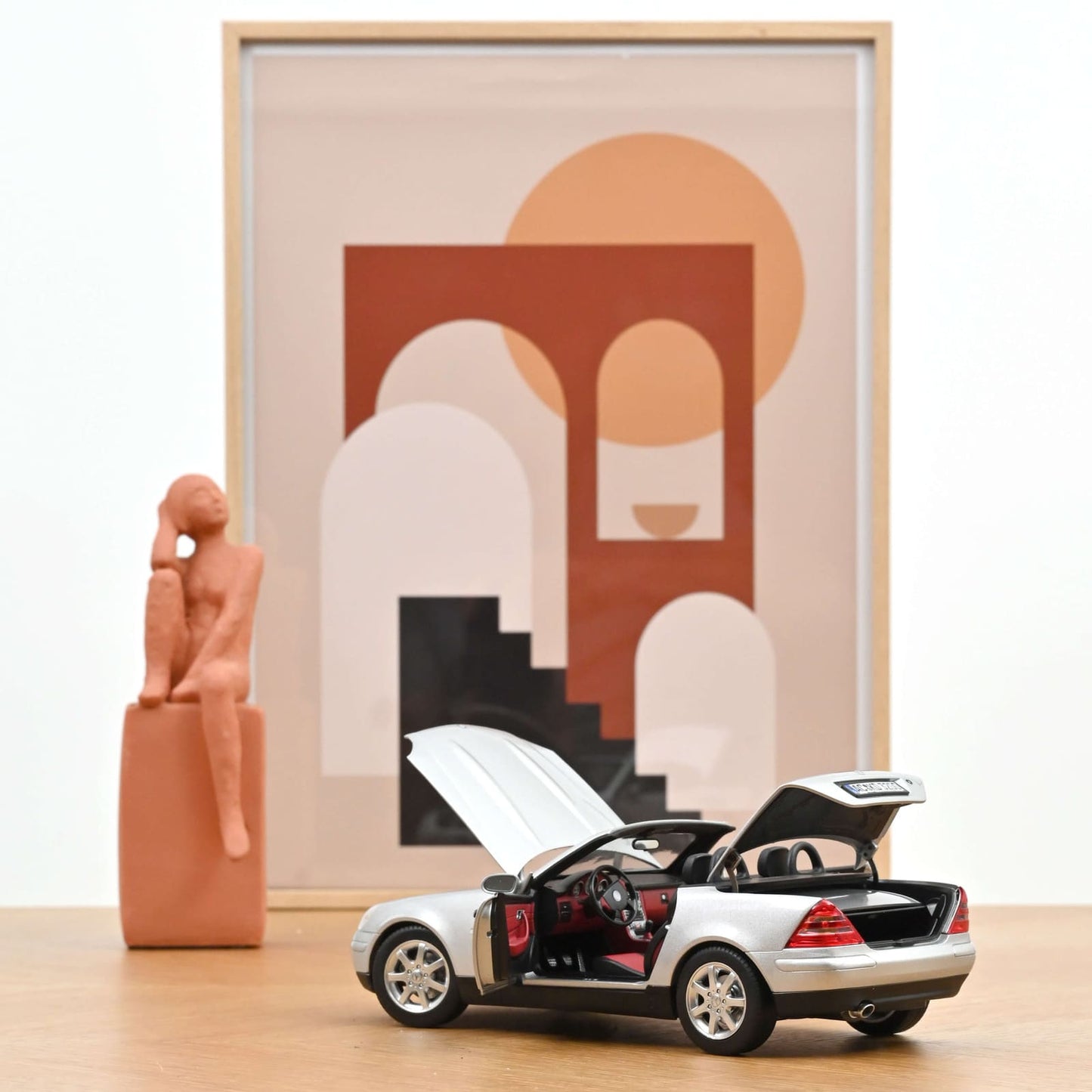 Norev Mercedes-Benz SLK 1996 Brillant Silver 1:18 Modell