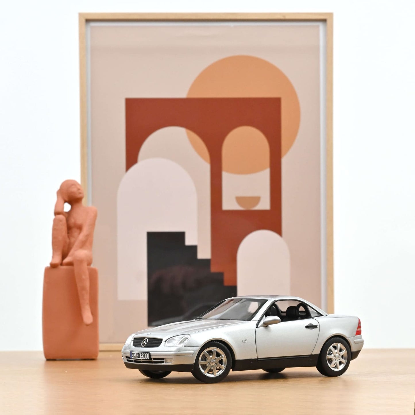 Norev Mercedes-Benz SLK 1996 Brillant Silver 1:18 Modell