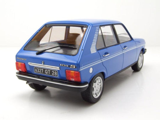 Norev Peugeot 104 S 1981 - Ibis Blue 1:18 Modell