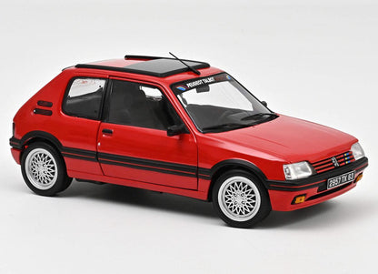 Norev Peugeot 205 GTi 1.9 PTS deco 1991 - Vallelunga Red 1:18 Modell