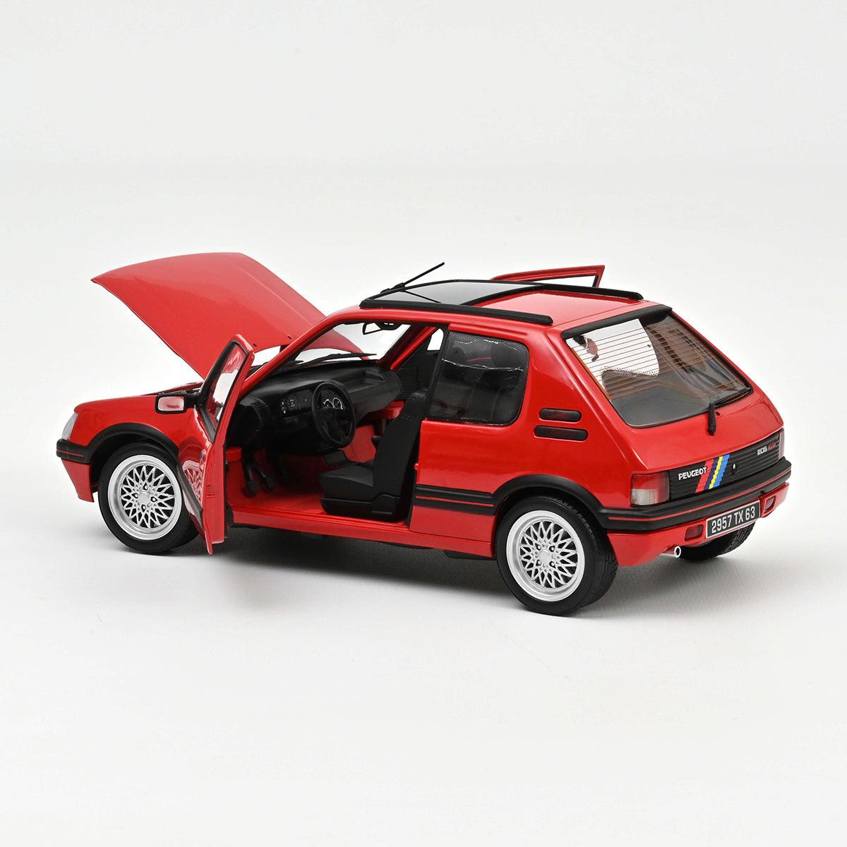 Norev Peugeot 205 GTi 1.9 PTS deco 1991 - Vallelunga Red 1:18 Modell