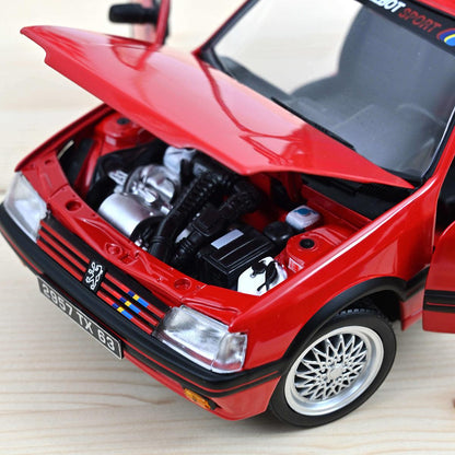 Norev Peugeot 205 GTi 1.9 PTS deco 1991 - Vallelunga Red 1:18 Modell