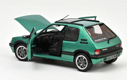 Norev Peugeot 205 GTi Griffe with windowroof 1991 - Green 1:18 Modell - Artexio