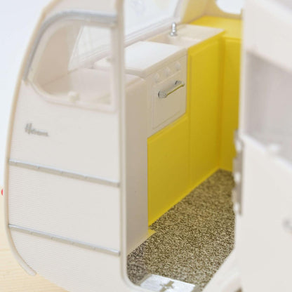 Norev Peugeot 404 1965 Braun metallic mit Caravan Henon 1:18 Modell