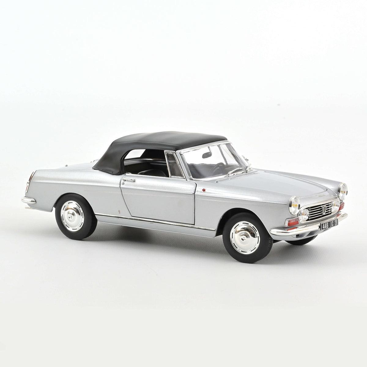 Norev Peugeot 404 Convertible 1967 - Silver 1:18 Modell - Artexio