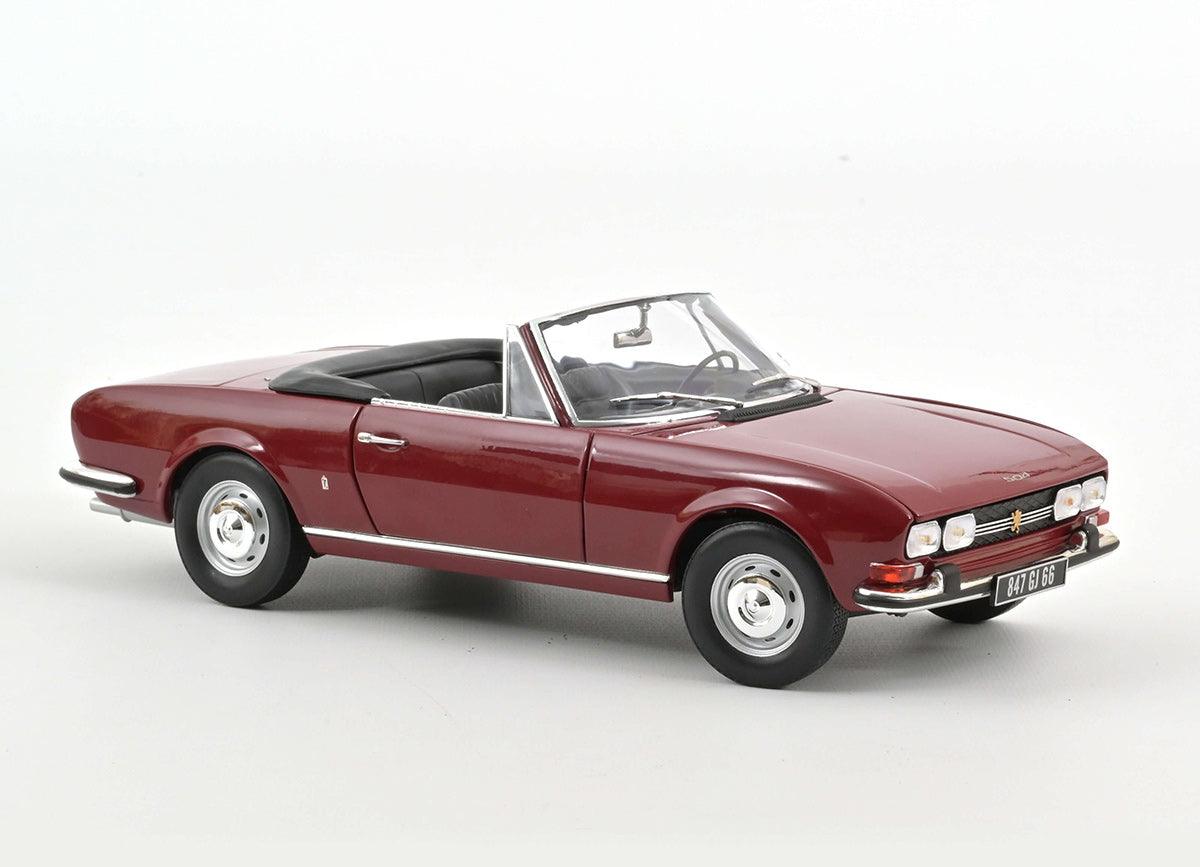 Norev Peugeot 504 Cabriolet 1969 - Andalou Red 1:18 Modell - Artexio