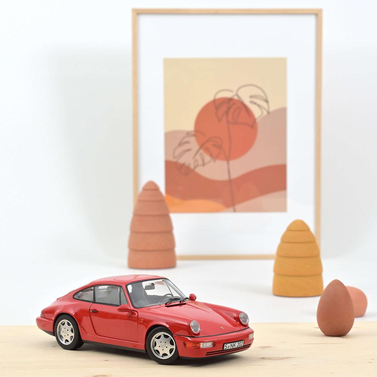 Norev Porsche 911 Carrera 2 1990 - Red 1:18 Modell - Artexio