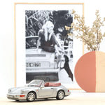 Norev Porsche 911 Carrera 2 Cabriolet 1990 Silver 1:18 Modell