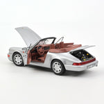 Norev Porsche 911 Carrera 2 Cabriolet 1990 Silver 1:18 Modell