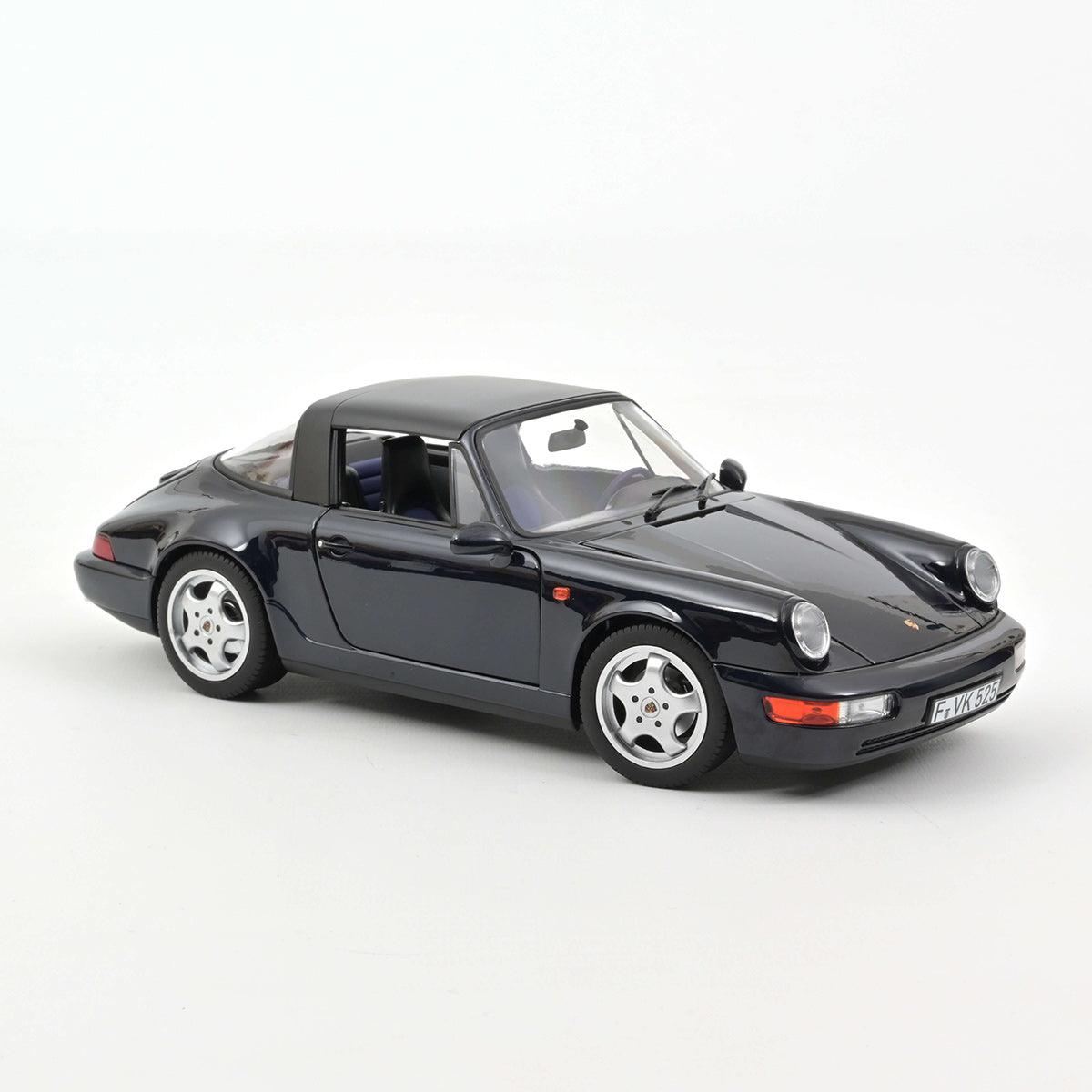 Norev Porsche 911 Carrera 4 Targa 1991 Blue metallic 1:18 Modell - Artexio