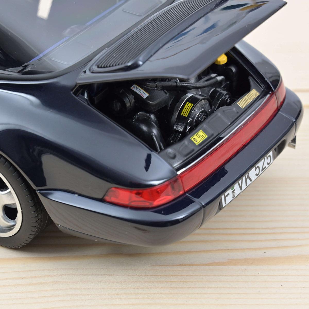 Norev Porsche 911 Carrera 4 Targa 1991 Blue metallic 1:18 Modell - Artexio