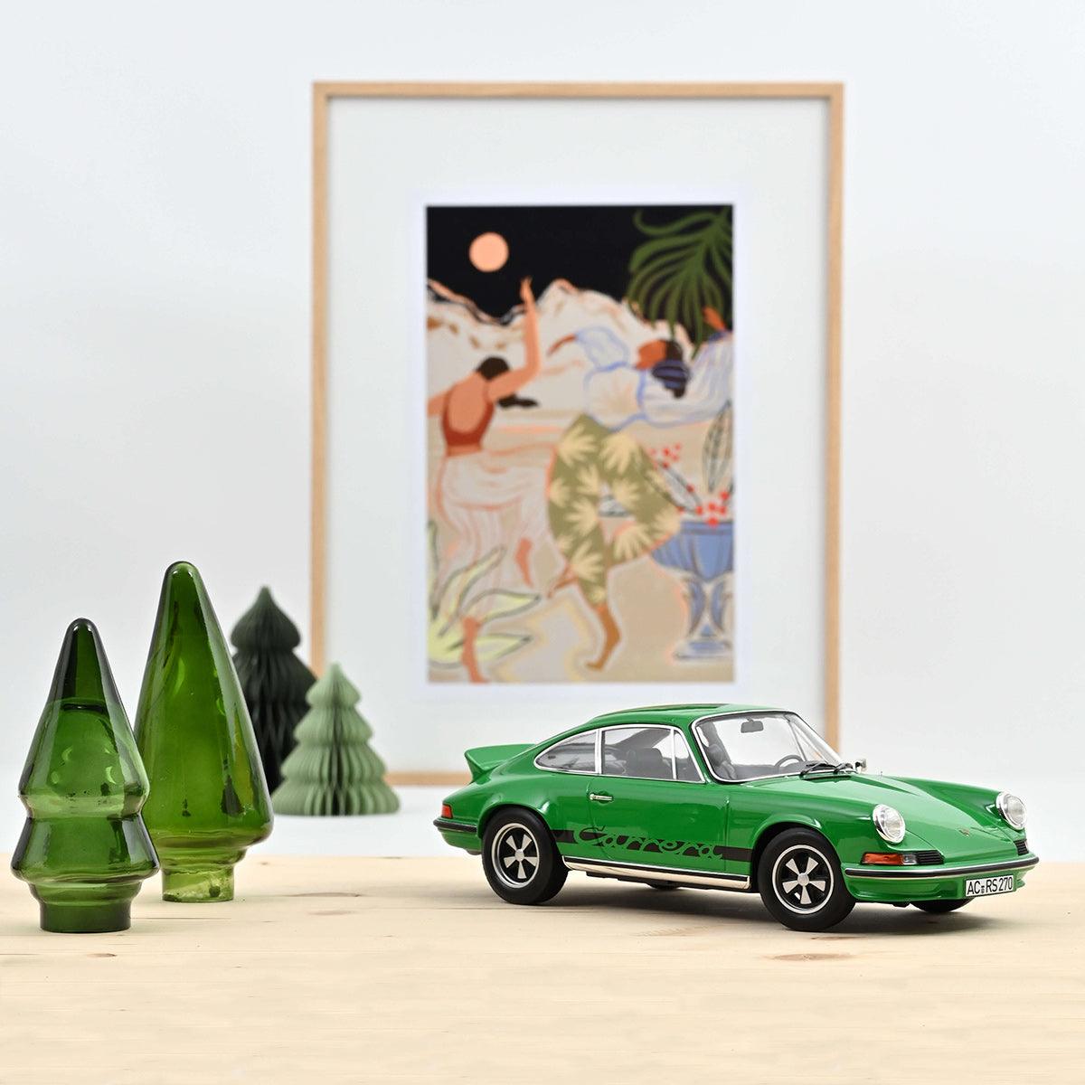 Norev Porsche 911 RS 1973 - Green with black deco 1:18 Modell - Artexio