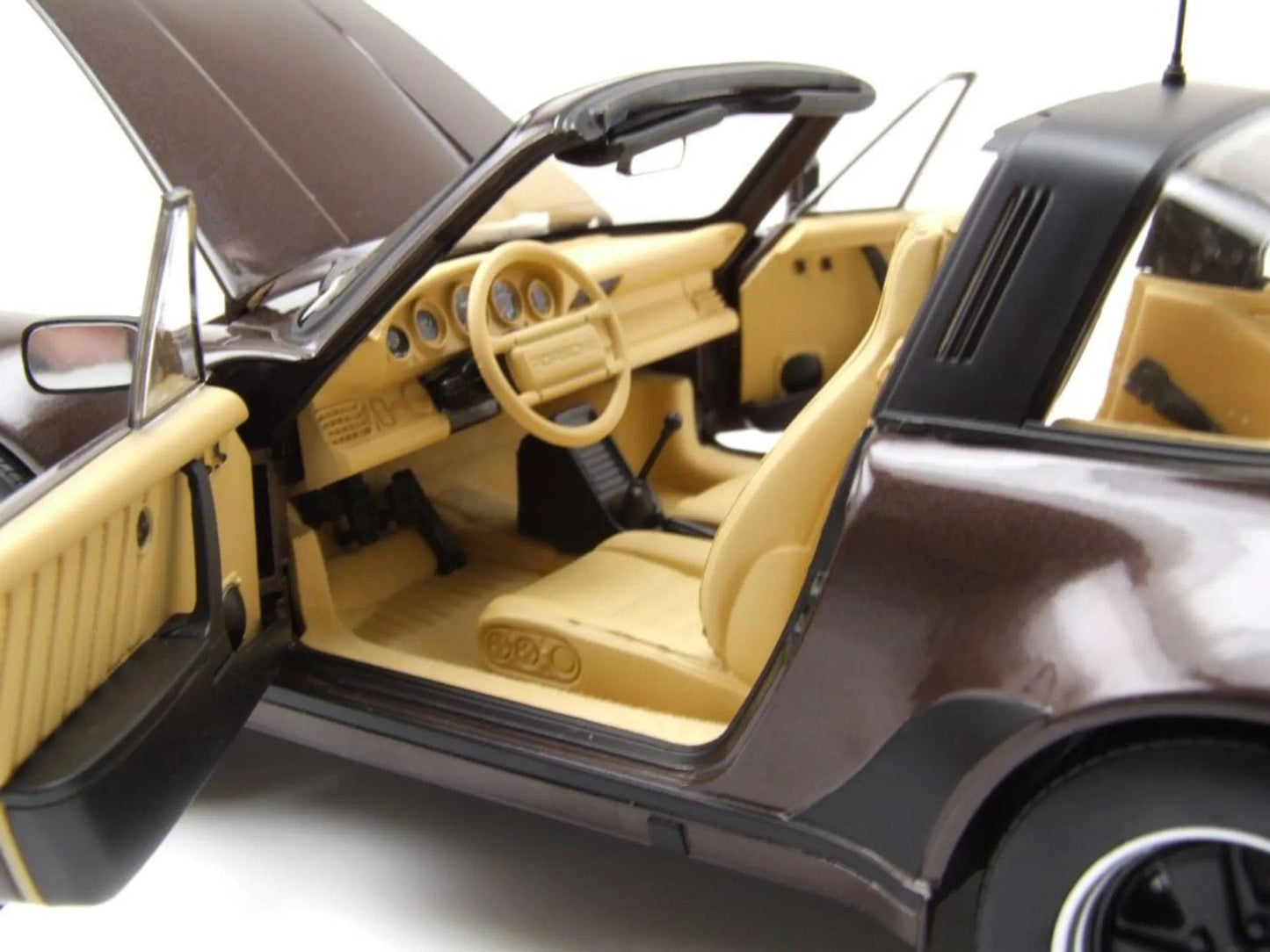 Norev Porsche 911 Turbo Targa 1987 - Brown Metallic 1:18 Modell - Artexio