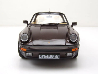 Norev Porsche 911 Turbo Targa 1987 - Brown Metallic 1:18 Modell - Artexio