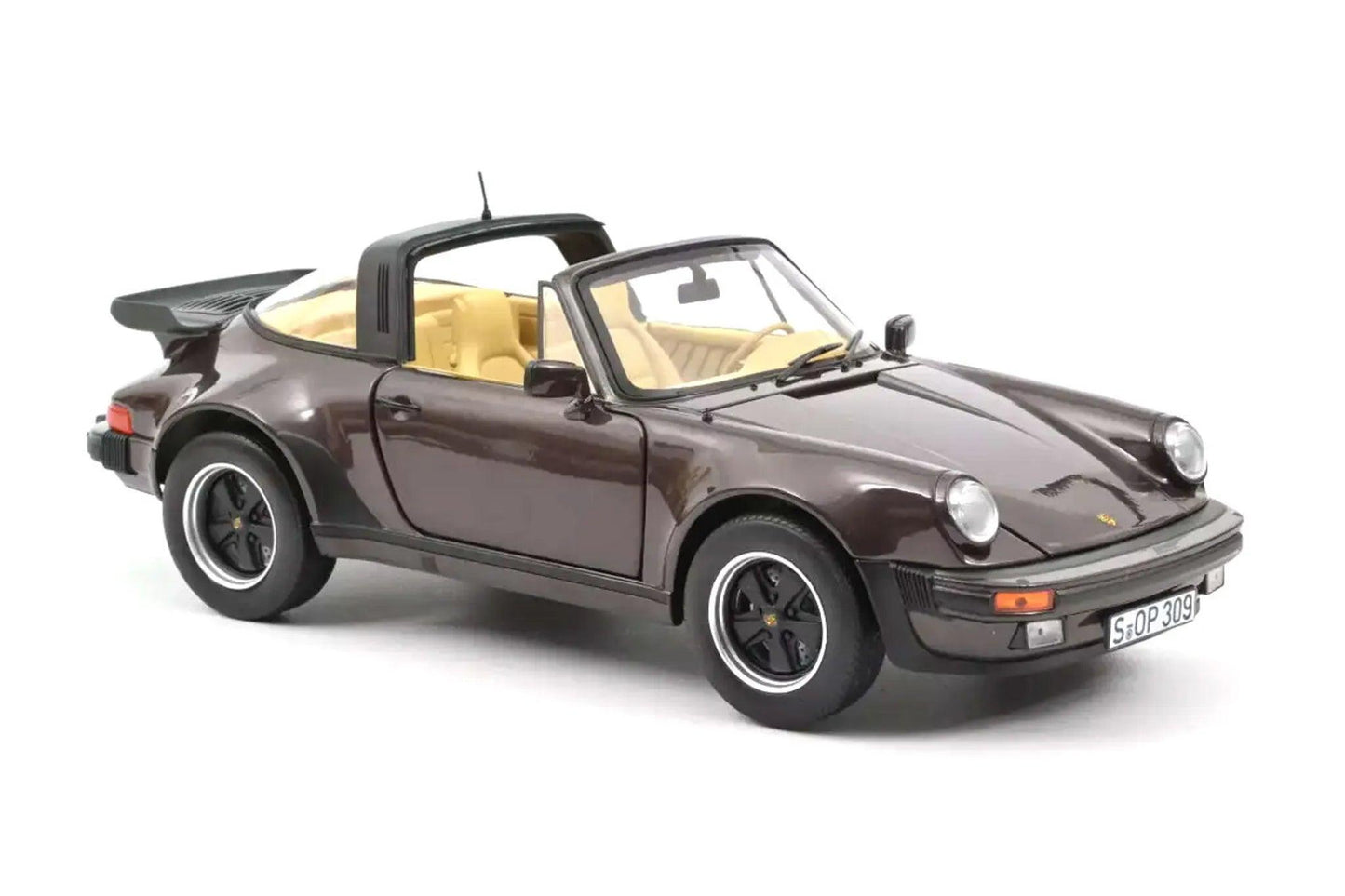 Norev Porsche 911 Turbo Targa 1987 - Brown Metallic 1:18 Modell - Artexio