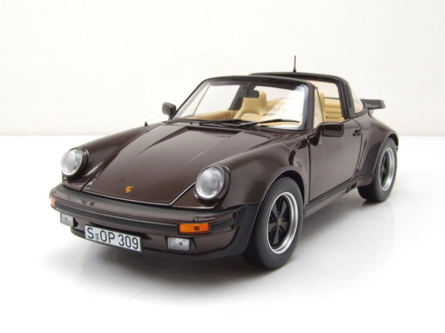 Norev Porsche 911 Turbo Targa 1987 - Brown Metallic 1:18 Modell - Artexio