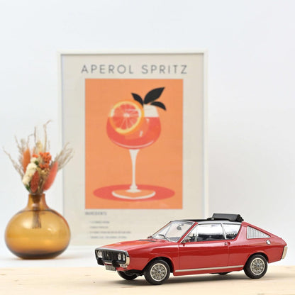 Norev Renault 17 Gordini Decouvrable 1975 - Red 1:18 Modell - Artexio