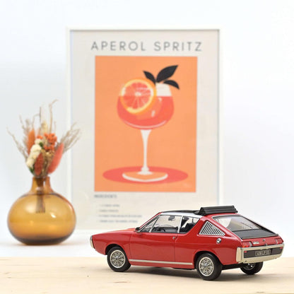 Norev Renault 17 Gordini Decouvrable 1975 - Red 1:18 Modell - Artexio