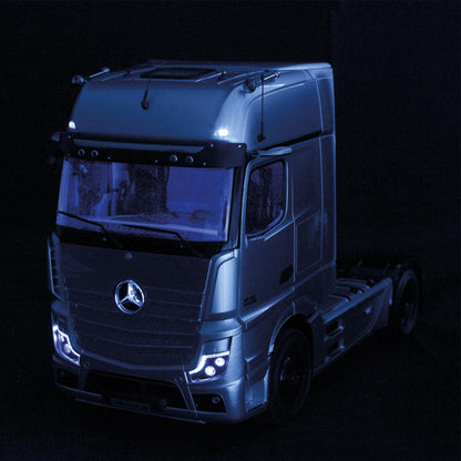 NZG Mercedes - Benz Actros 4x2 GigaSpace blue with Stripes 1:18 Modell - Artexio