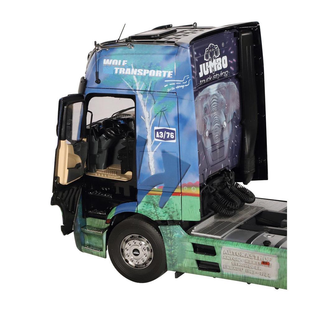 NZG Mercedes - Benz Actros 4x2 GigaSpace Truck Strohofer 1:18 Modell - Artexio