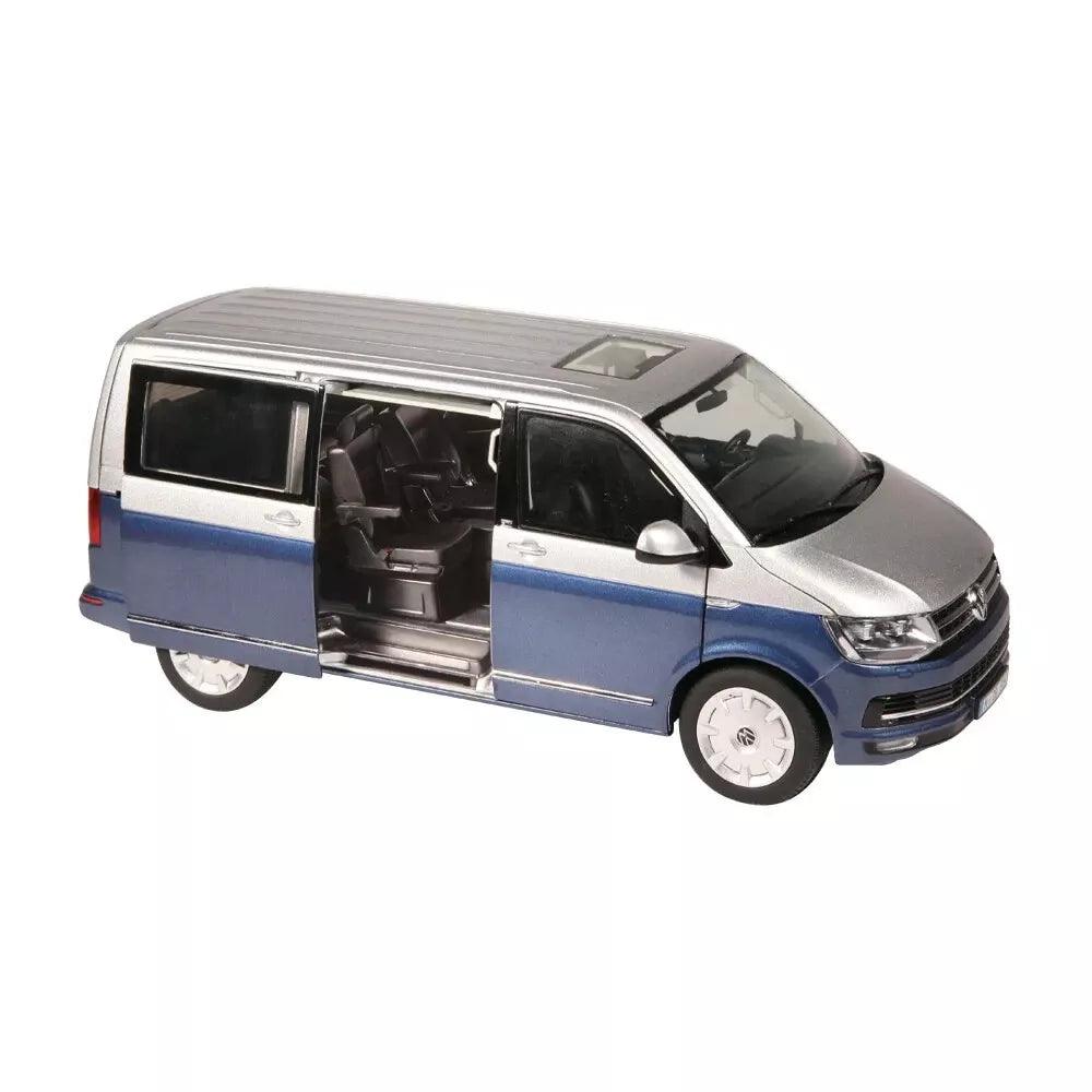 NZG Volkswagen T6 Multivan Generation Six - Blue/Silver 1:18 Modell - Artexio