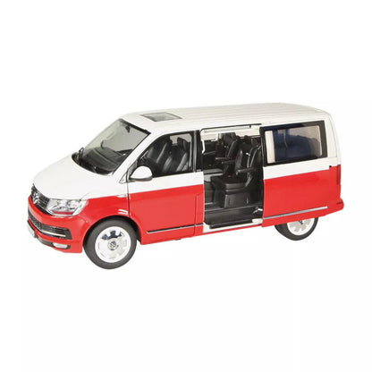 NZG Volkswagen T6 Multivan Generation Six - Red/White 1:18 Modell - Artexio