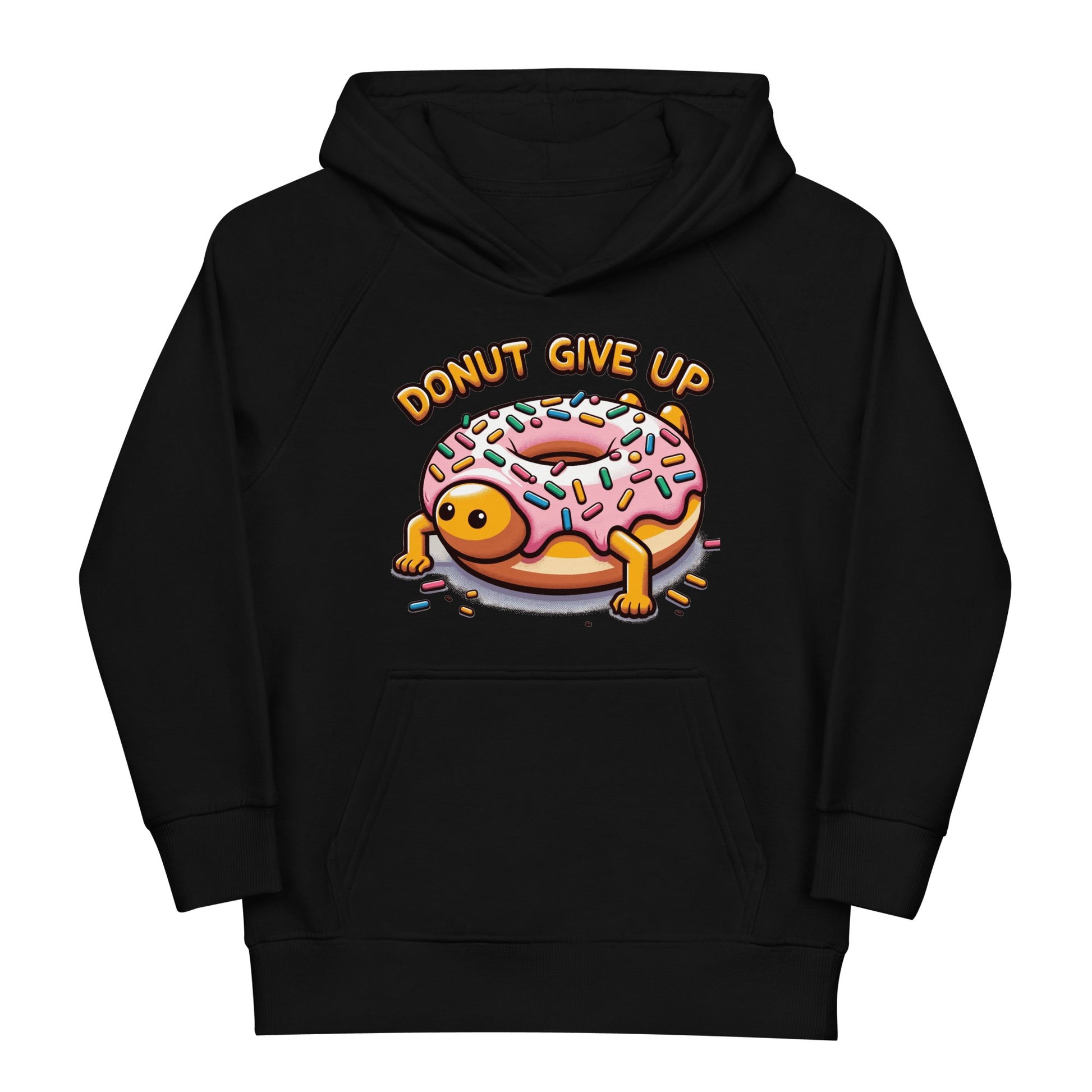 Öko Kapuzenpullover für Kinder "Donut give up" - Artexio