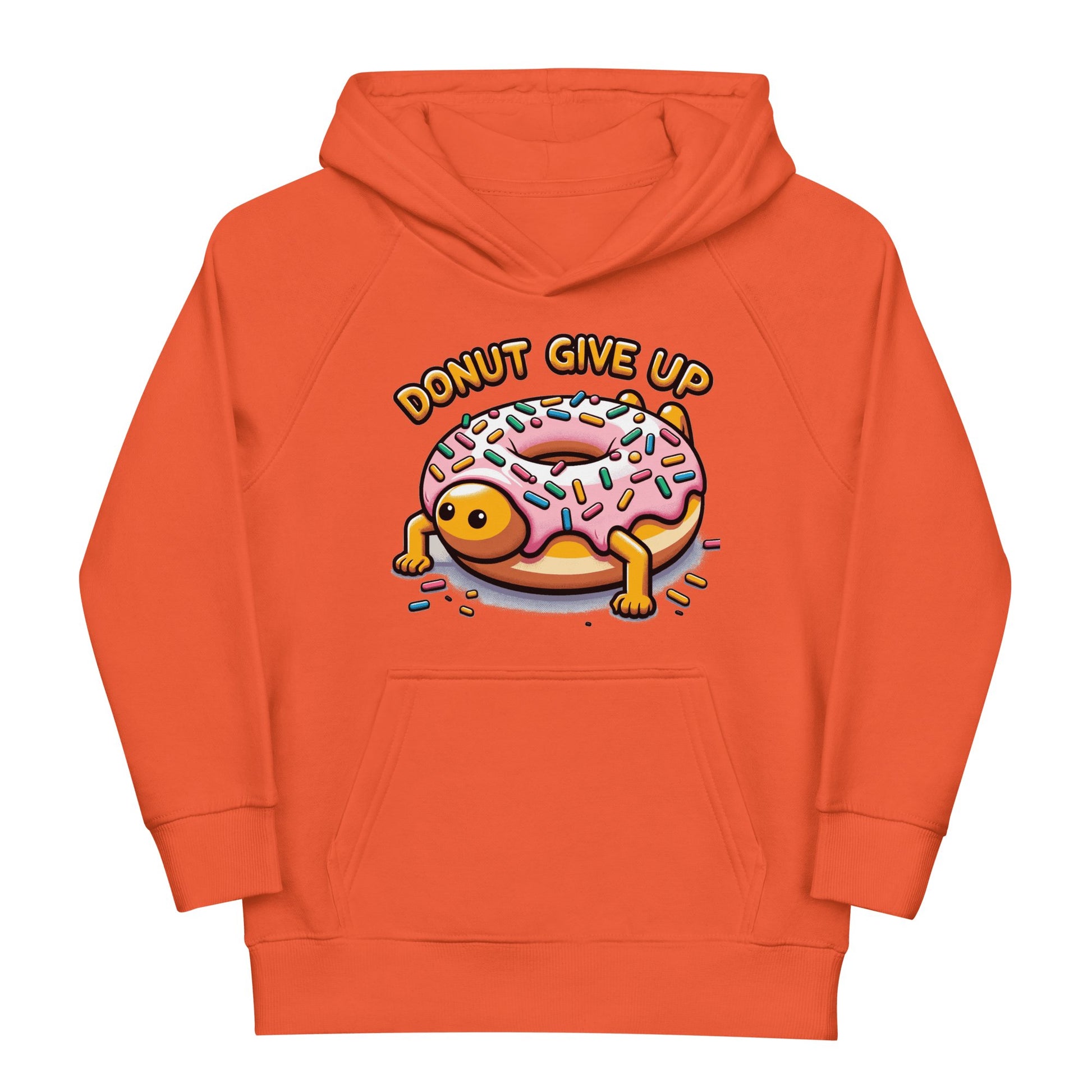 Öko Kapuzenpullover für Kinder "Donut give up" - Artexio