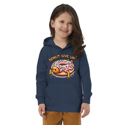 Öko Kapuzenpullover für Kinder "Donut give up" - Artexio