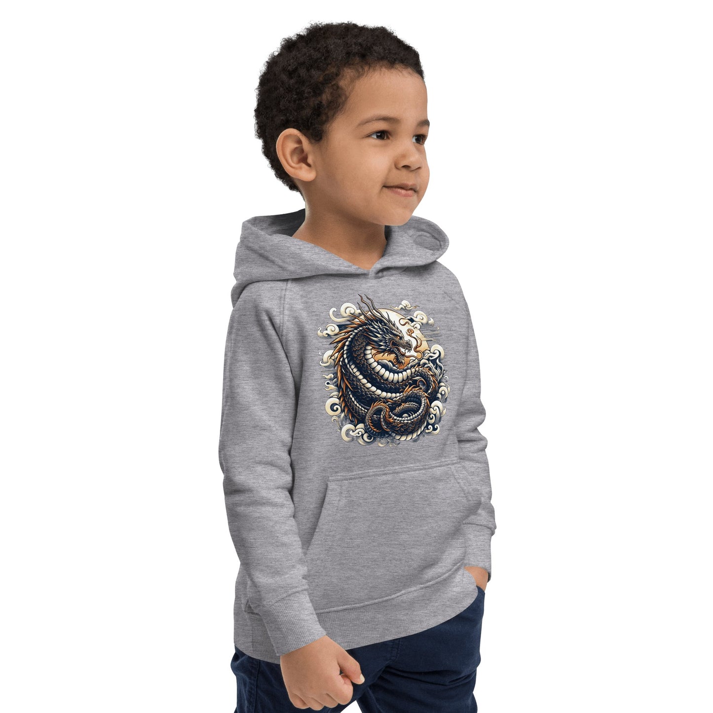 Öko Kapuzenpullover für Kinder "Drache" - Artexio