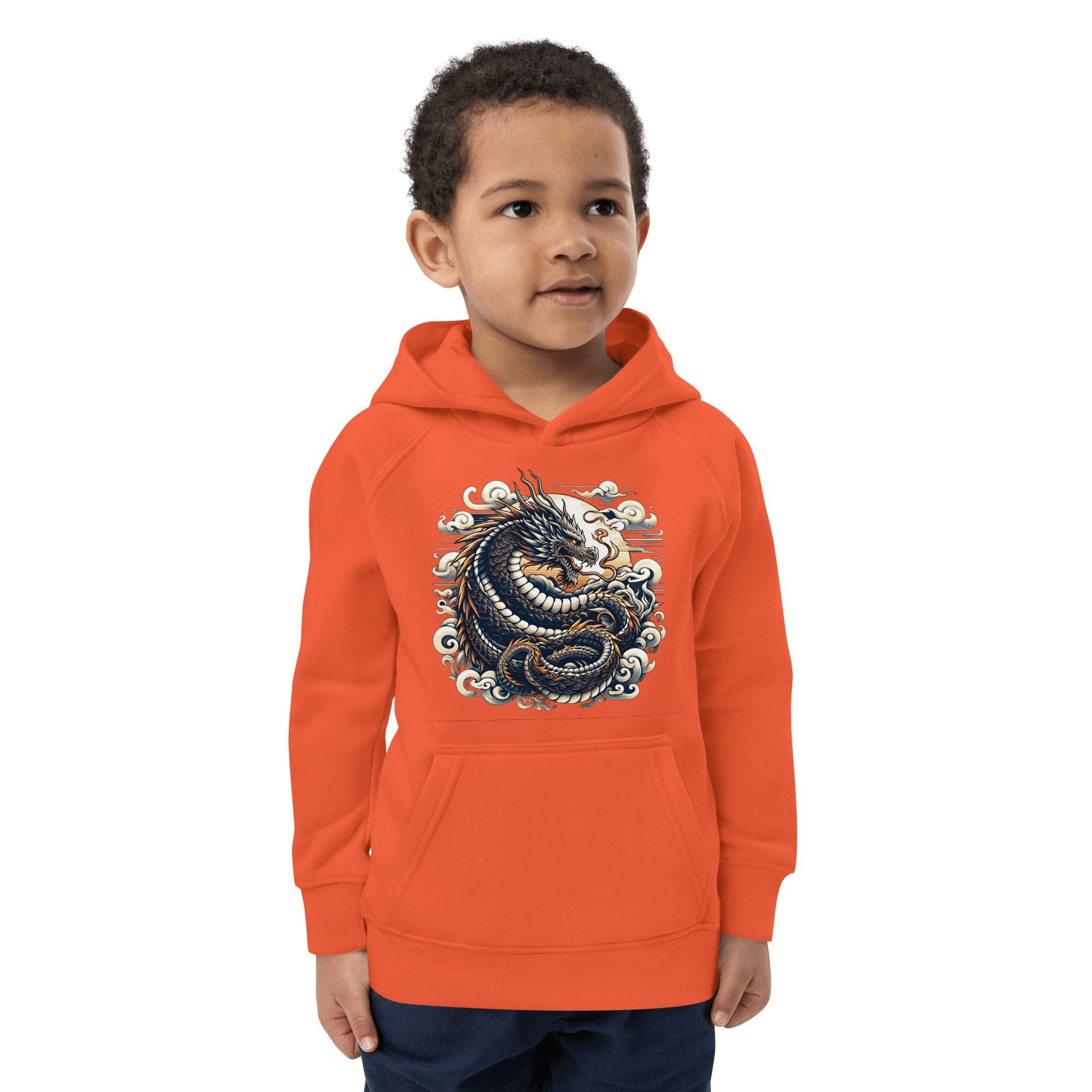 Öko Kapuzenpullover für Kinder "Drache" - Artexio