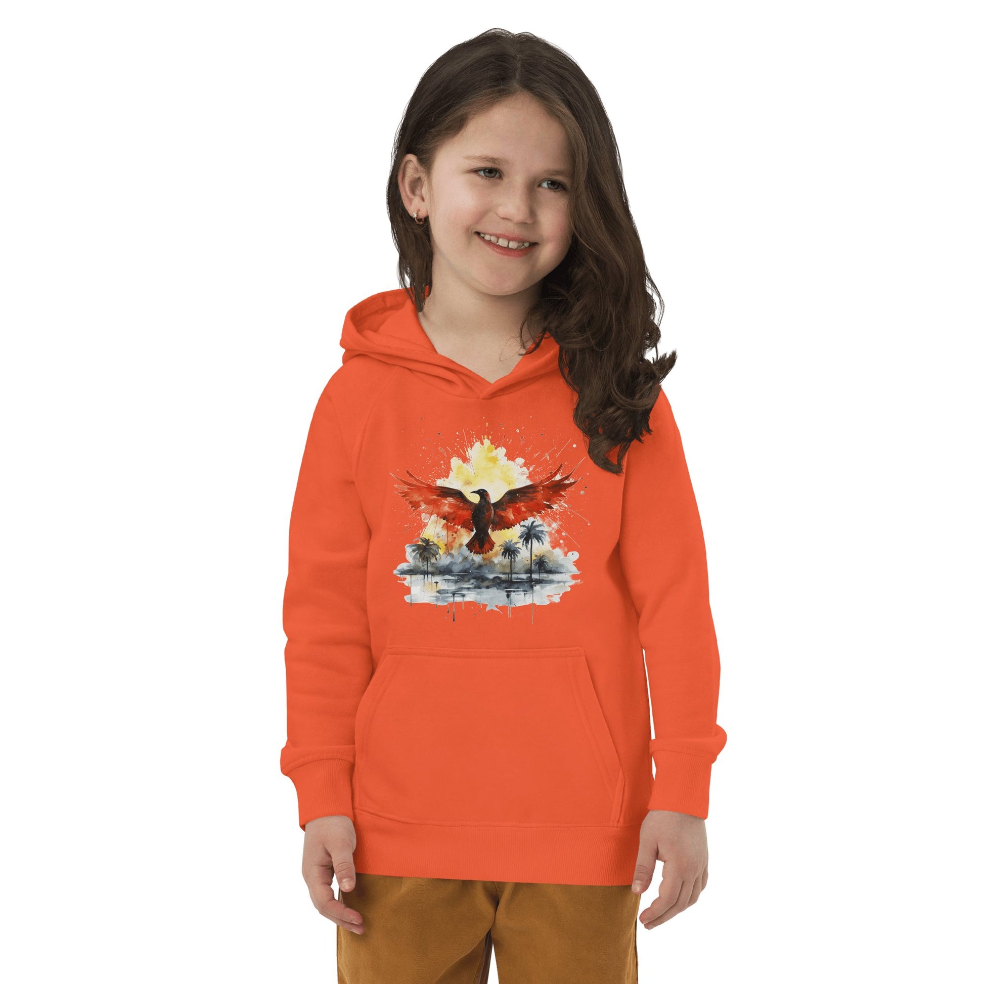 Öko Kapuzenpullover für Kinder "Firebird" - Artexio