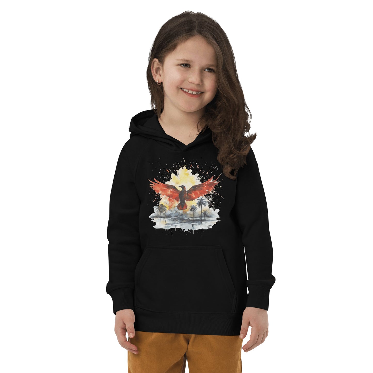 Öko Kapuzenpullover für Kinder "Firebird" - Artexio