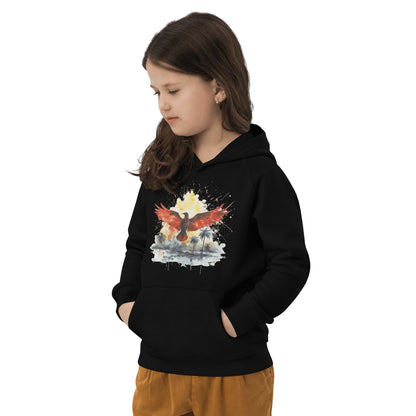 Öko Kapuzenpullover für Kinder "Firebird" - Artexio