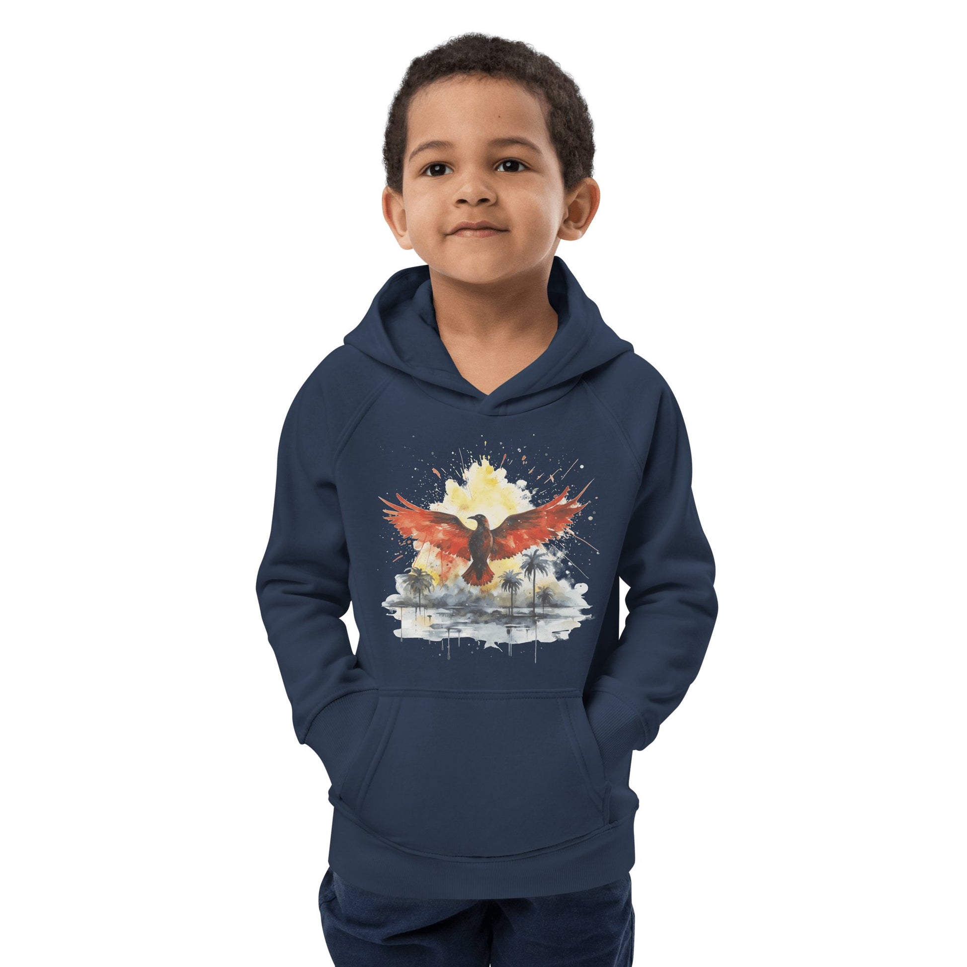 Öko Kapuzenpullover für Kinder "Firebird" - Artexio