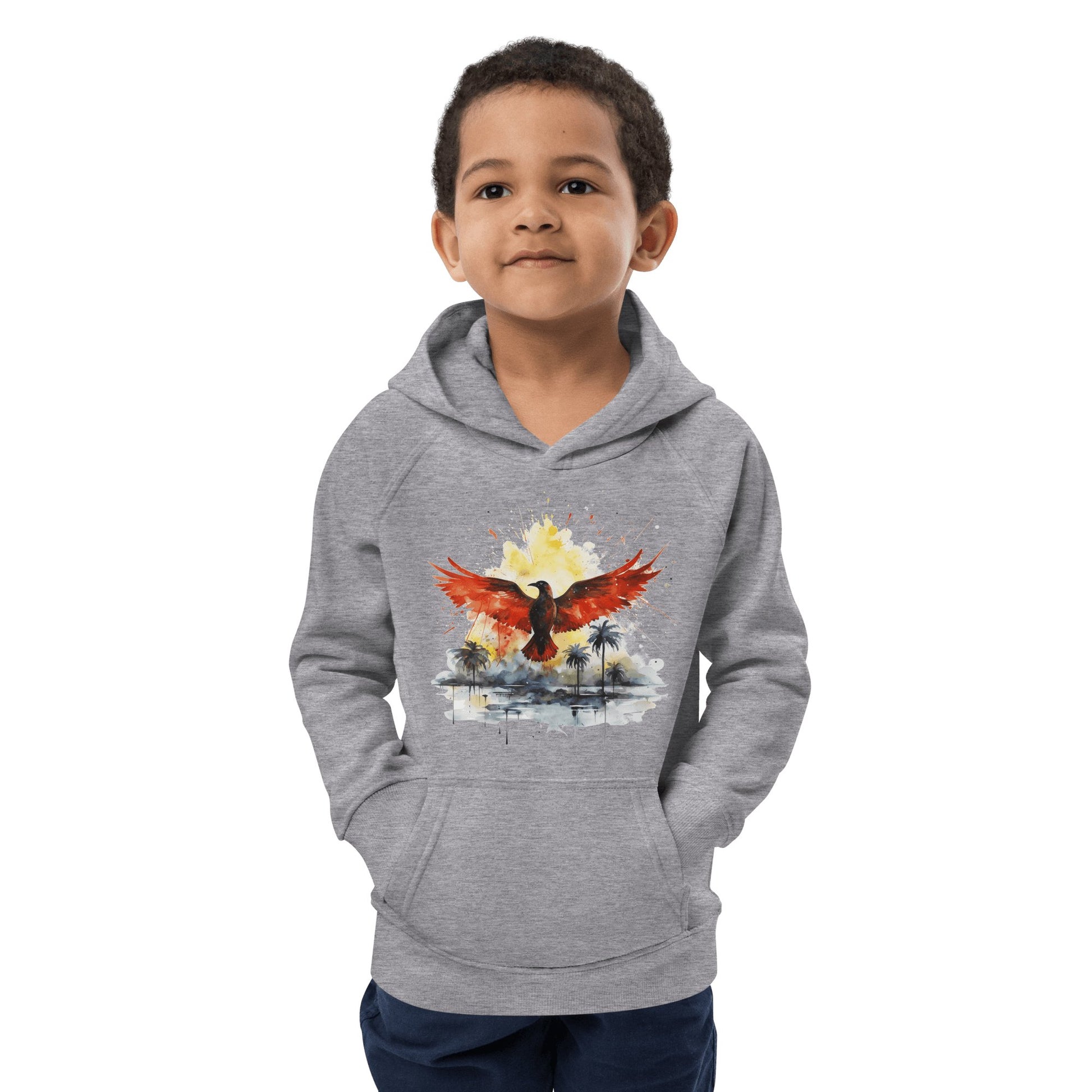 Öko Kapuzenpullover für Kinder "Firebird" - Artexio