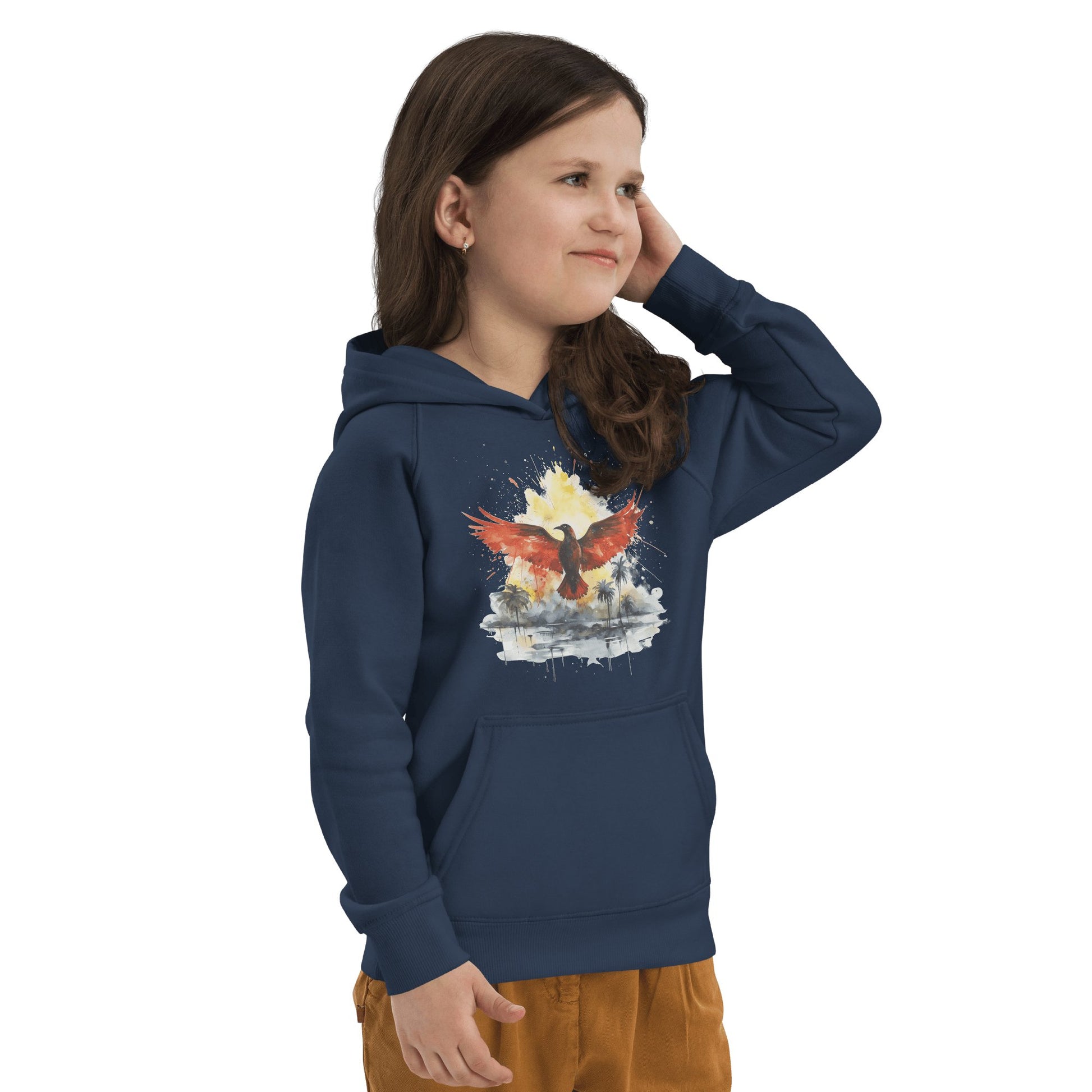 Öko Kapuzenpullover für Kinder "Firebird" - Artexio